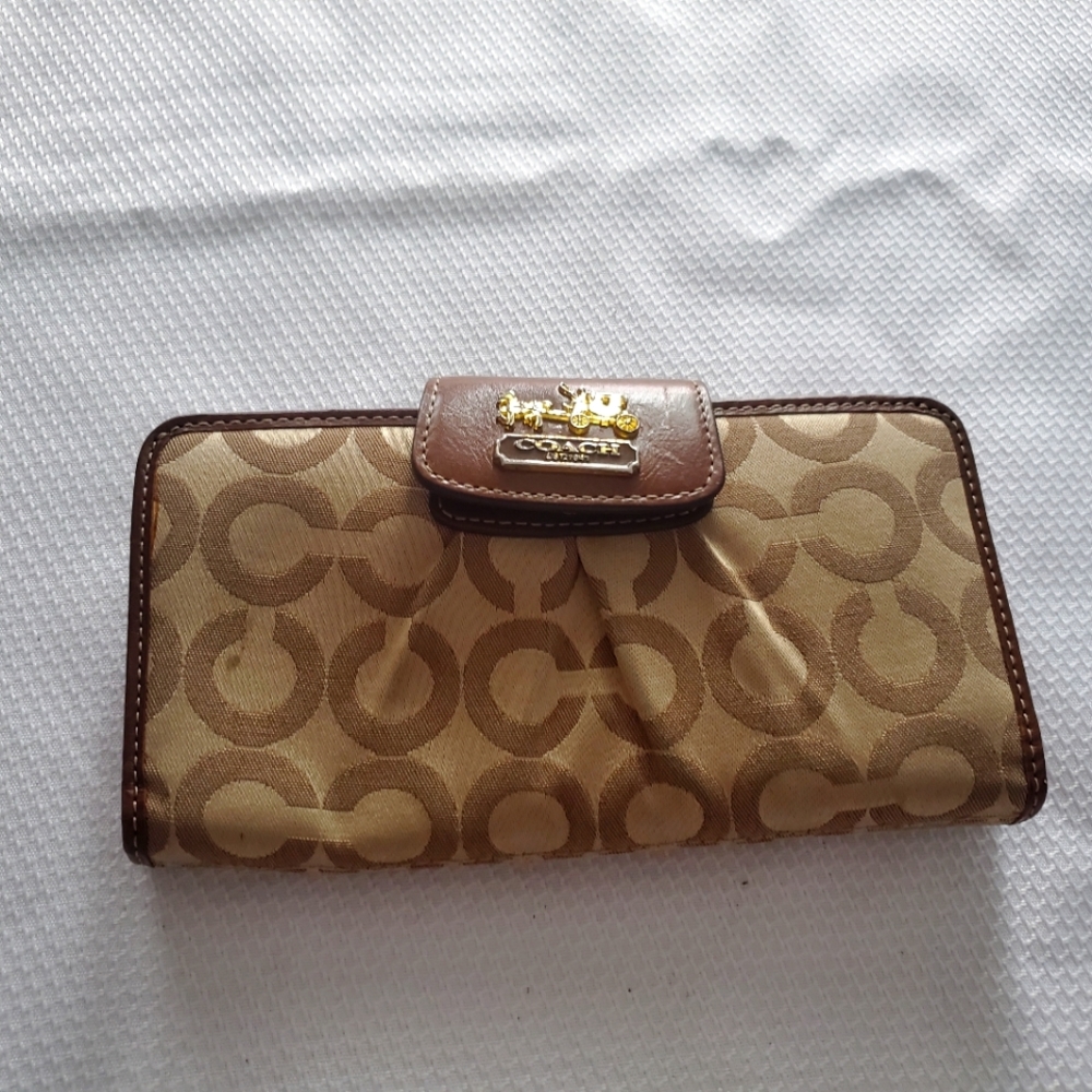 Brown/Tan Coach wallet